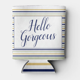 Enfriador De Latas Hello Gorgeous Striped