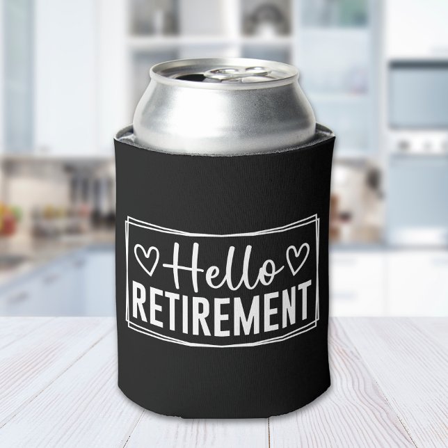 Enfriador De Latas Hello Retirement for Women – Gift for Retired Woma (Subido por el creador)