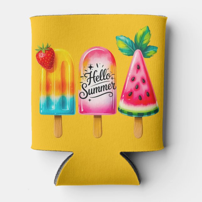 Enfriador De Latas Hello Summer  (Anverso)