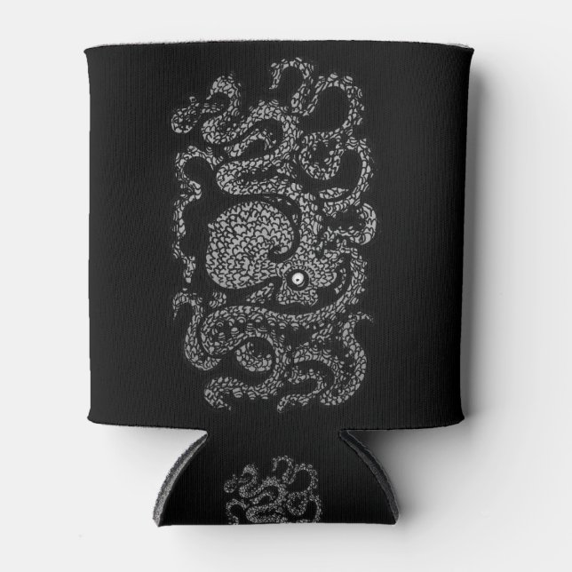 Enfriador De Latas Henry el pulpo feliz (negro) (Anverso)