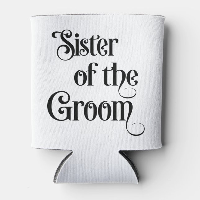 Enfriador De Latas Hermana del Novio (Anverso)