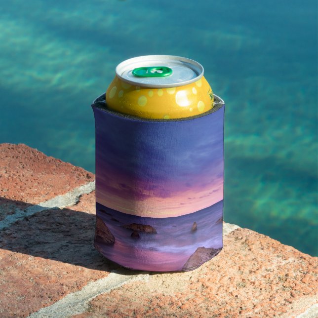 Enfriador De Latas Hermosa fotografía de la costa atardecer (Piscina in situ)