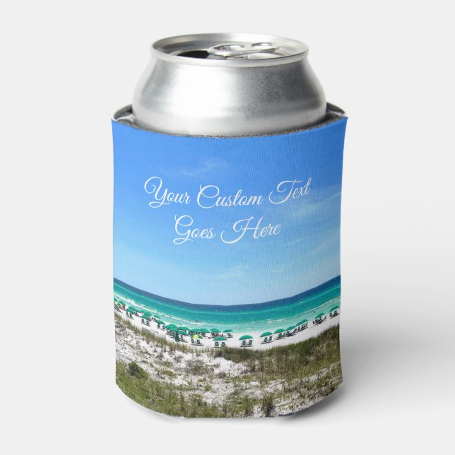 Enfriador De Latas Hermosa Personalizado Florida Beach PhotoCompany (Lata Anverso)
