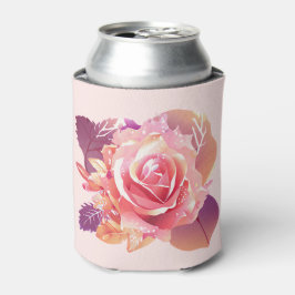 Enfriador De Latas Hermosa rosa rosa simple