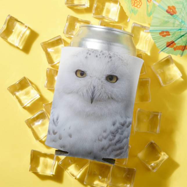 Enfriador De Latas Hermosa, soñadora y serena lechuza (Verano in situ)