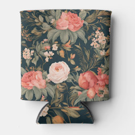 Enfriador De Latas Hermosas Flores Rosas Florales