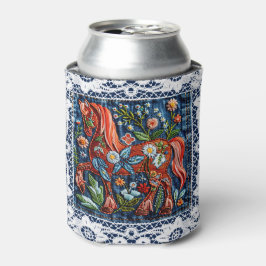 Enfriador De Latas Hermoso Caballo Bordado
