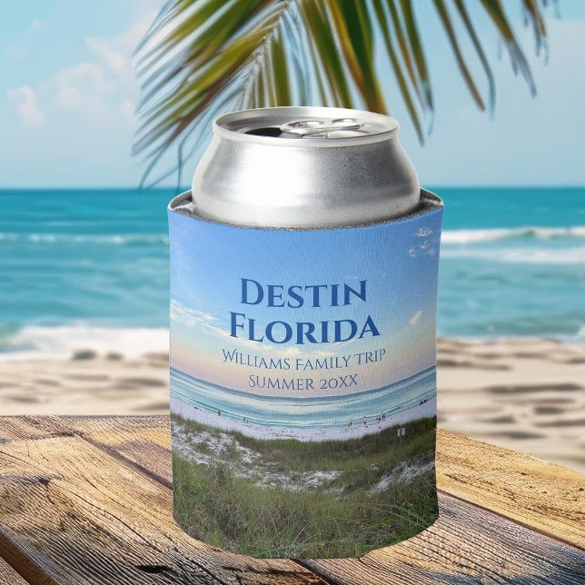 Enfriador De Latas Hermoso evento de playa Personalizado Sunset Photo (Subido por el creador)