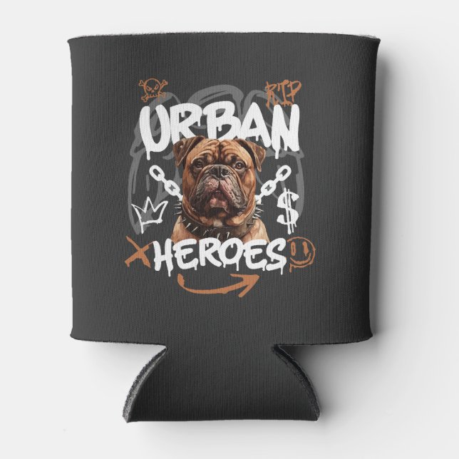 Enfriador De Latas Héroe Urbano Perro (Anverso)