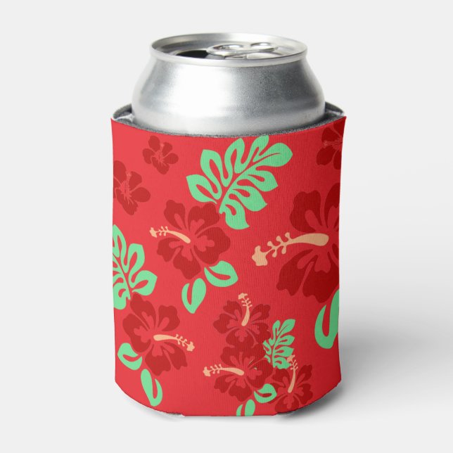 Enfriador De Latas Hibiscus Flowers (Lata Anverso)