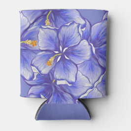 Enfriador De Latas Hibiscus & lace BLUE