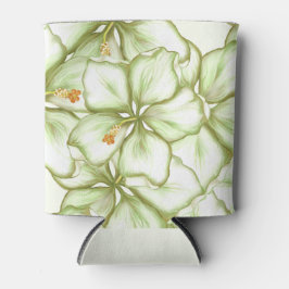 Enfriador De Latas Hibiscus & lace WHITE