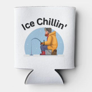 Enfriador De Latas Hielo Chillin'. Pescadores, forasteros, pesca de h