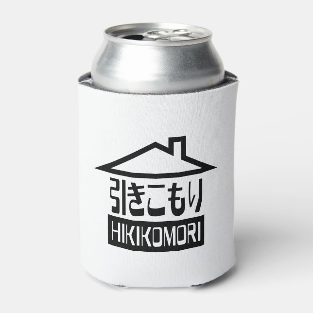Enfriador De Latas Hikikomori 引 き こ も Reclusión り Japonesa (Lata Anverso)