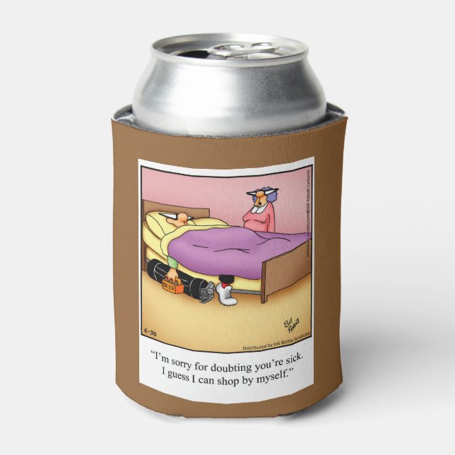 Enfriador De Latas Hilarious Golf Humor Refrigerador de bebidas (Lata Anverso)