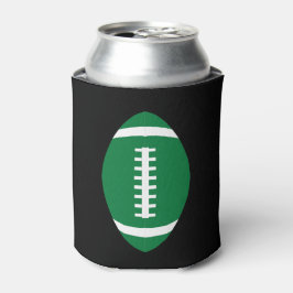 Enfriador De Latas Hinchas deportivos del equipo de fútbol verde del