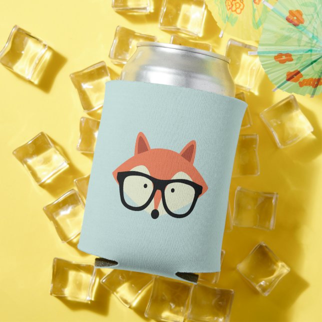 Enfriador De Latas Hipster Red Fox (Verano in situ)