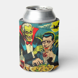 Enfriador De Latas Historietas de vampiros de horror vintage