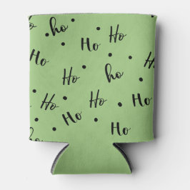 Enfriador De Latas Ho Ho Ho Christmas Red Background