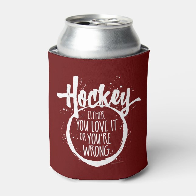 Enfriador De Latas Hockey de amor (Lata Anverso)