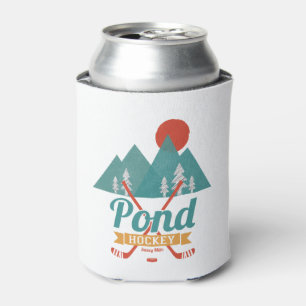 Enfriador De Latas Hockey retro de la charca