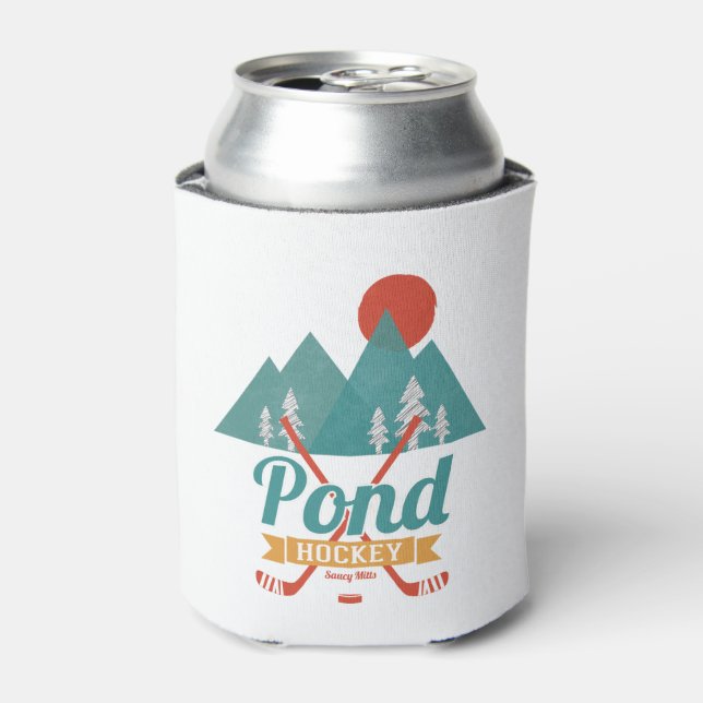 Enfriador De Latas Hockey Retro Pond (Lata Anverso)