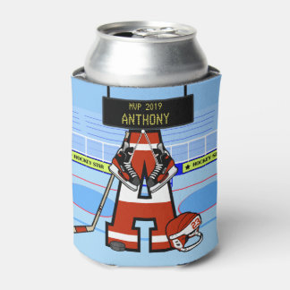 Enfriador De Latas Hockey sobre hielo inicial personalizado