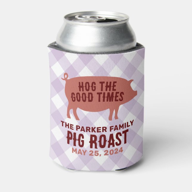 Enfriador De Latas Hog the Good Times Pig Roast (Reverso de la lata)