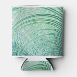 Enfriador De Latas Hoja de palma de planta verde suave