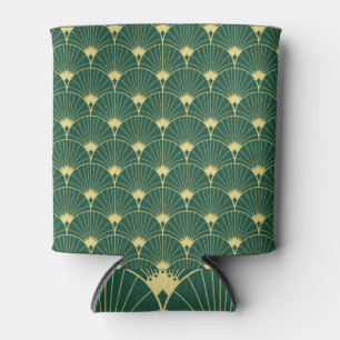 Enfriador De Latas Hoja de palmera: patrón art deco.