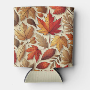 Enfriador De Latas hojas clásicas de otoño