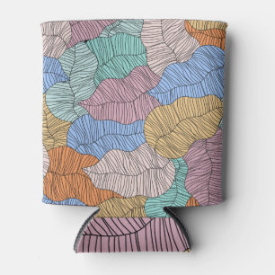 Enfriador De Latas Hojas coloridas: fondo de pintura abstracta.