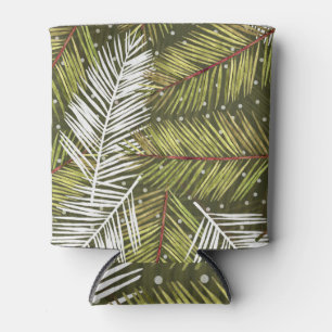 Enfriador De Latas Hojas de color de agua verde: Ilustracion sin foco