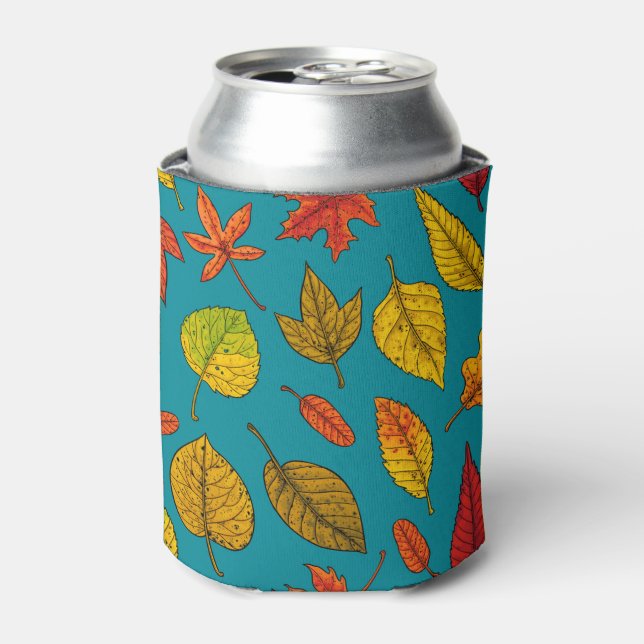 Enfriador De Latas Hojas de otoño (Lata Anverso)
