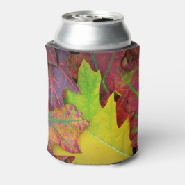 Enfriador De Latas Hojas de otoño en amarillo, rojo, naranja y morado