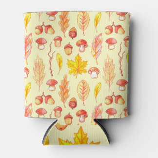 Enfriador De Latas Hojas de otoño: fondo de escritorio retro de acuar