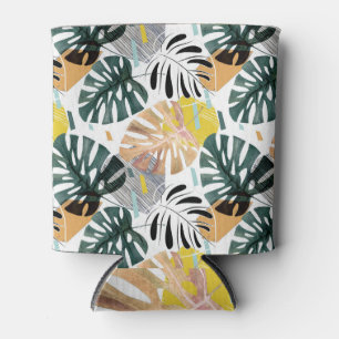 Enfriador De Latas Hojas de palma tropical: elementos decorativos.