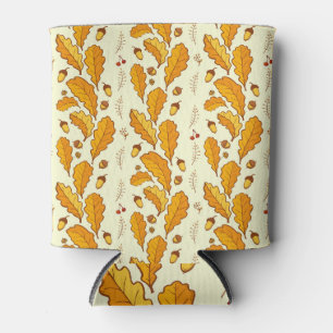 Enfriador De Latas Hojas de roble amarillo: fondo otoño.