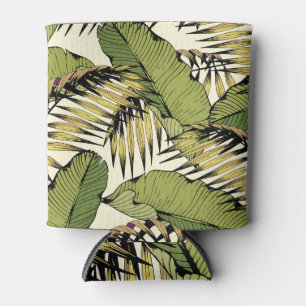 Enfriador De Latas Hojas de verano, ramas, palmas decorativas sin cos