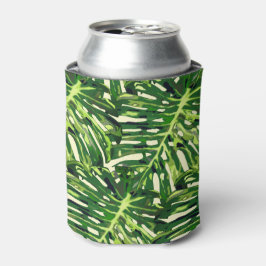 Enfriador De Latas Hojas tropicales de Monstera