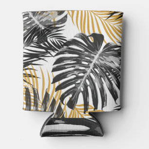 Enfriador De Latas Hojas tropicales de palmera: Moda floral