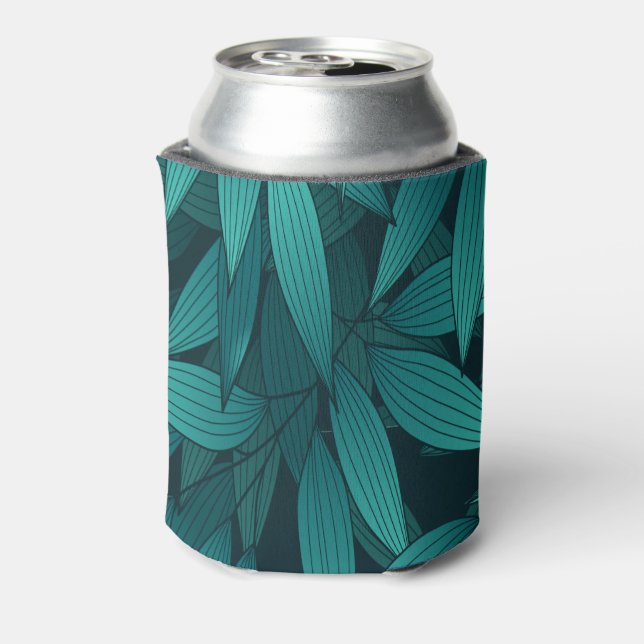 Enfriador De Latas Hojas tropicales gradiente (Reverso de la lata)