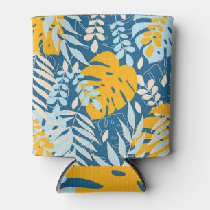 Enfriador De Latas Hojas tropicales: jungla abstracta