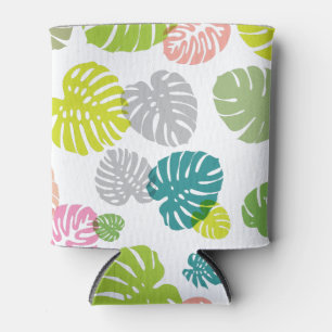 Enfriador De Latas Hojas Tropicales Multicolor