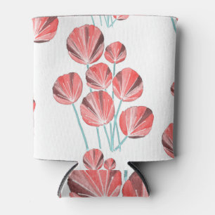 Enfriador De Latas Hojas tropicales: Patrón creativo dibujado a mano