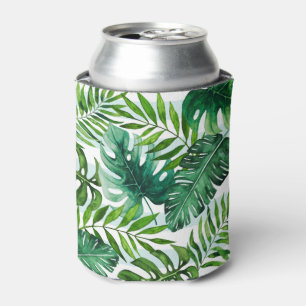 Enfriador De Latas Hojas tropicales verdes modernas