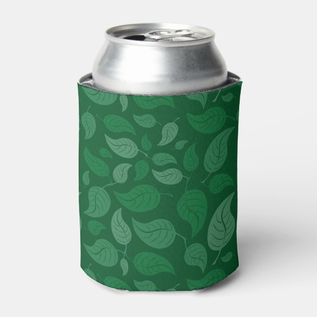 Enfriador De Latas Hojas verdes (Lata Anverso)