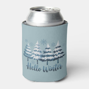 Enfriador De Latas Hola Vibraciones De La Temporada De Invierno Árbol