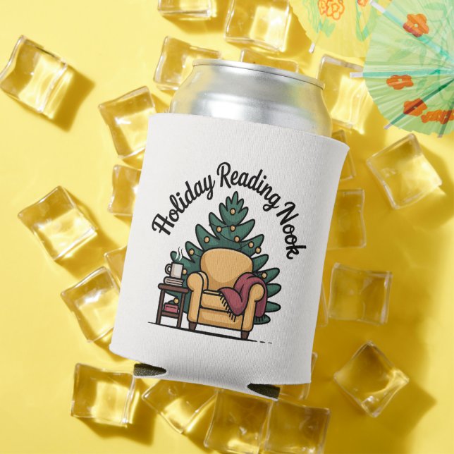 Enfriador De Latas Holiday Reading Nook Festive (Verano in situ)