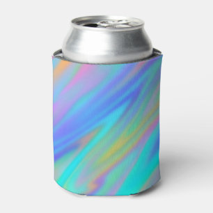 Enfriador De Latas Holograma lujoso de lujo azul violeta